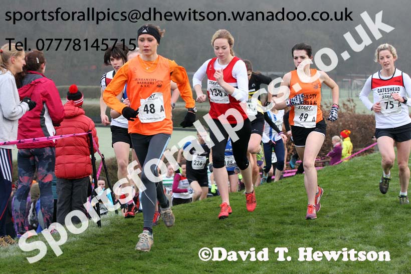 Senior women, Durham Cathedral Cross Country Relays. Photo: David T. Hewitson/Sports for All Pics
